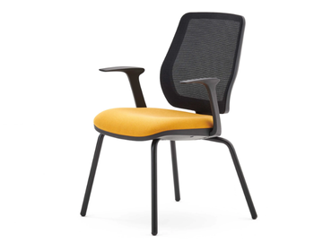 FIRST - Upholstered mesh office chair with armrests by ESTEL GROUP - view 2